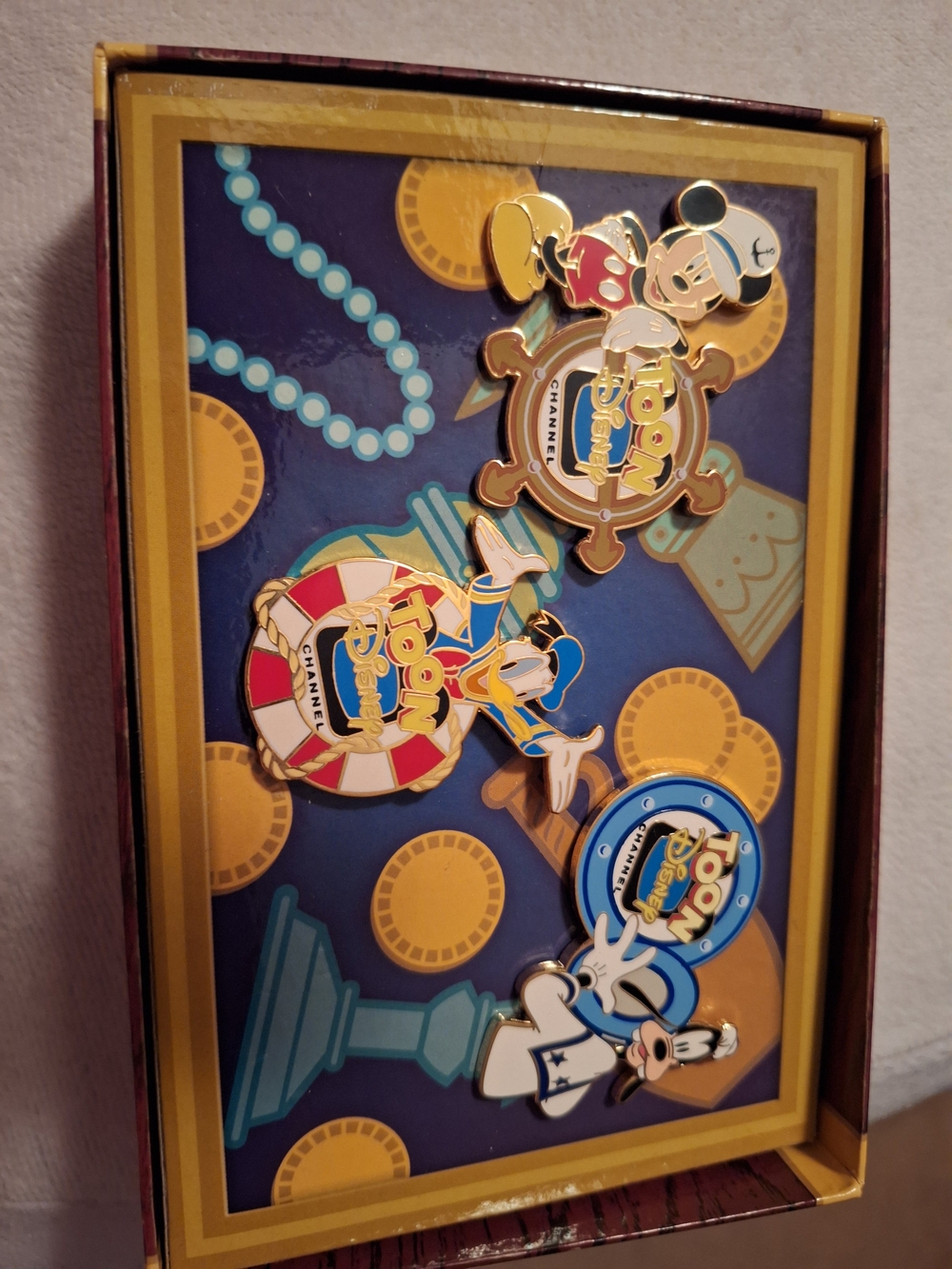 2001 Toon Disney 3 Pin Set — Mickey, Donald, And Goofy